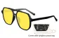 Black Frame with Yellow Lens