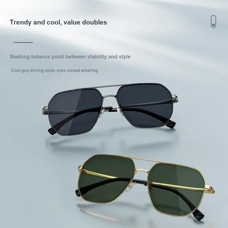 PARZIN Aviator Sunglasses Men's-4