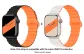 Apple Silicone Strap-Black Orange * Starlight Orange