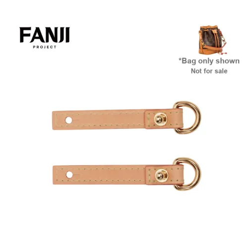 FANJI Vegetable Tanned Leather Shoulder Strap Accessories Pillow Bag Crossbody Bag Transformation Unisex Beeswax Color