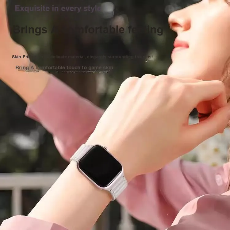 PULAISI Apple Compatibility Watch Band 175~220mm Silicone Material-31