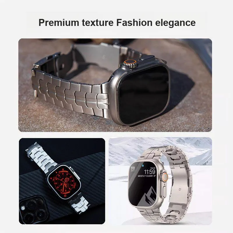 PULAISI Apple Compatibility Watch Band Titanium Material-16