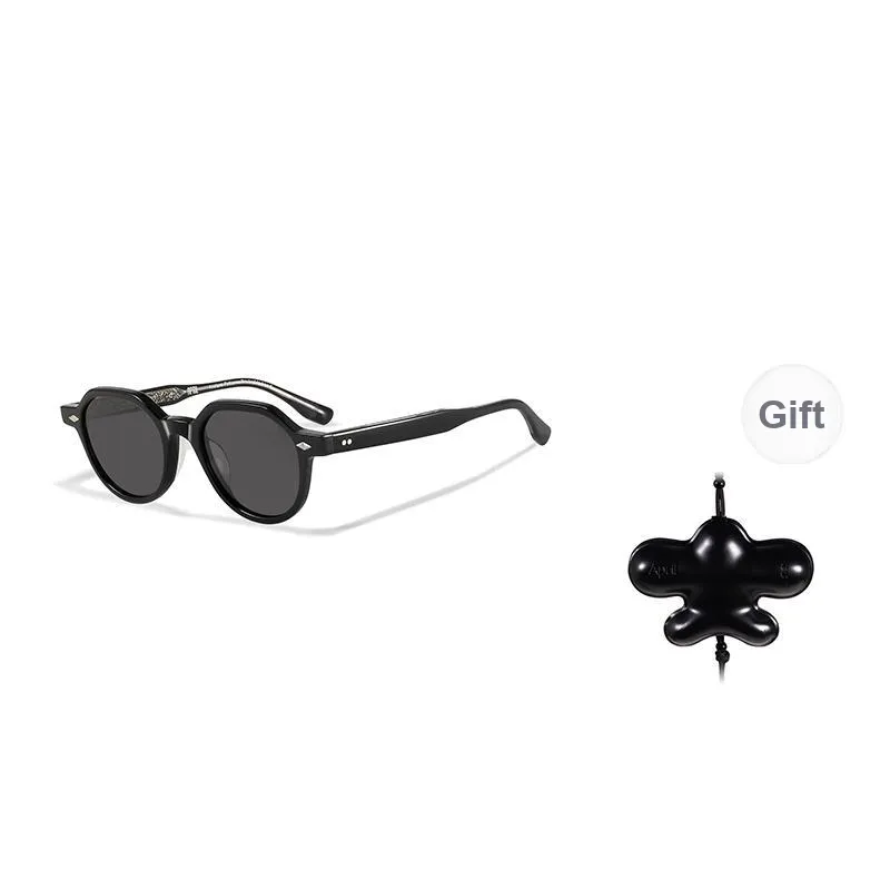 APRIL Plate Frame Irregular Shape Sunglasses With Polarized Lenses Unisex-2