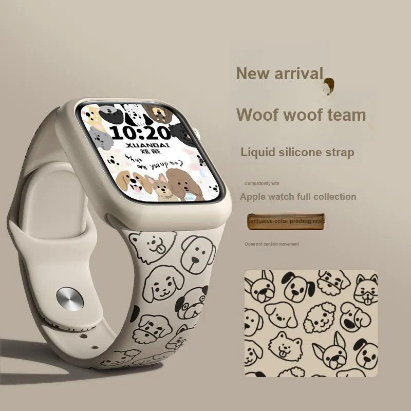 MSSM Watch Band Apple Compatibility 40mm Silicone Material-5