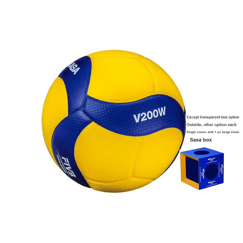 MIKASA Microfiber Leather Size 5 Ball Volleyball Unisex Yellow Blue-3