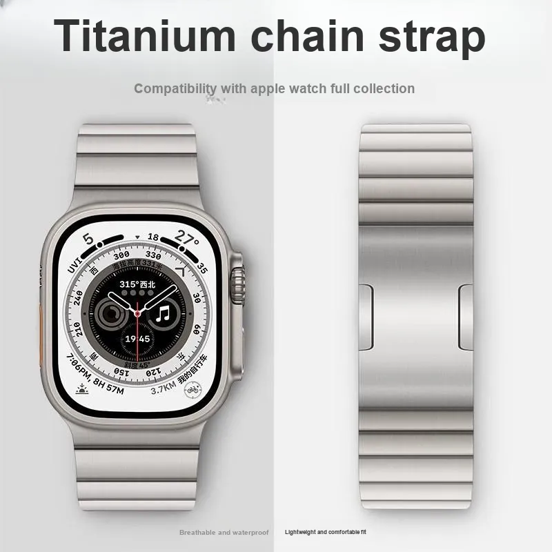 PULAISI Apple Compatibility Watch Band Titanium Material-1