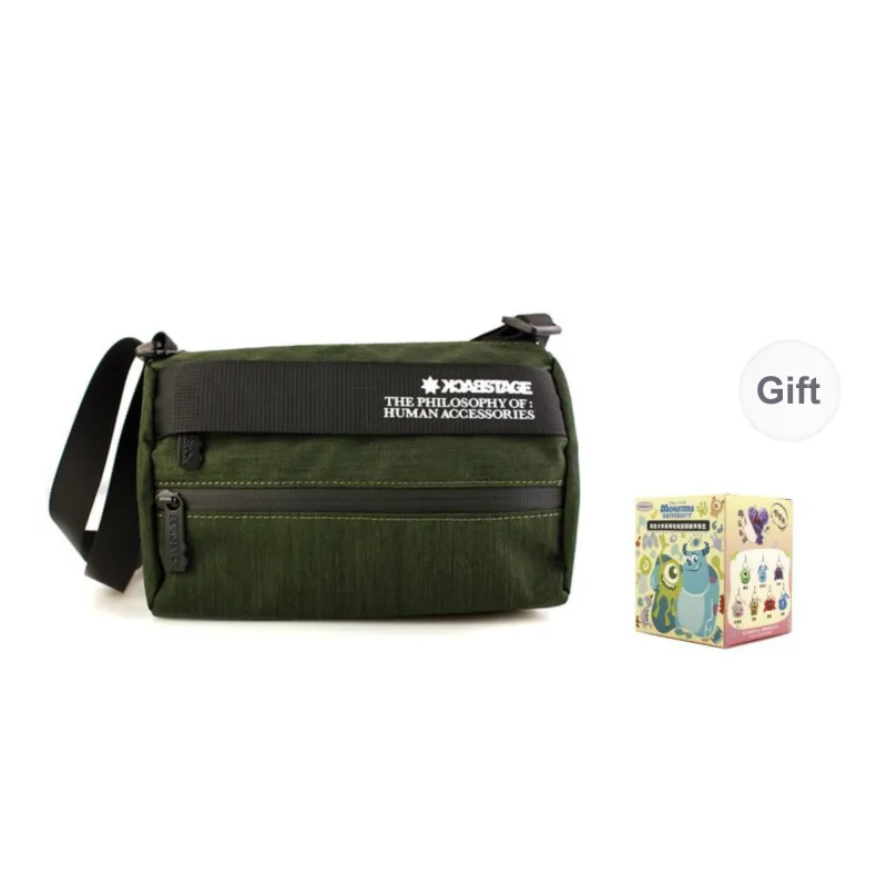 BACKSTAGE Polyester Shoulder Bag Crossbody Bag Unisex Black Green Blue-4