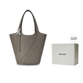 HXXXXS Cow Leather Tote Bag, Shopping Bag, Handbag Women's Multicolor