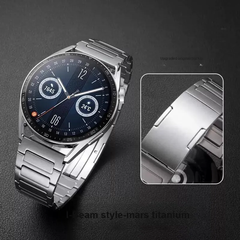 PULAISI Huawei Compatibility Watch Band Titanium Material-14