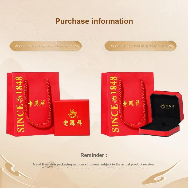 Lao Feng Xiang Gold Bracelet Women's-5