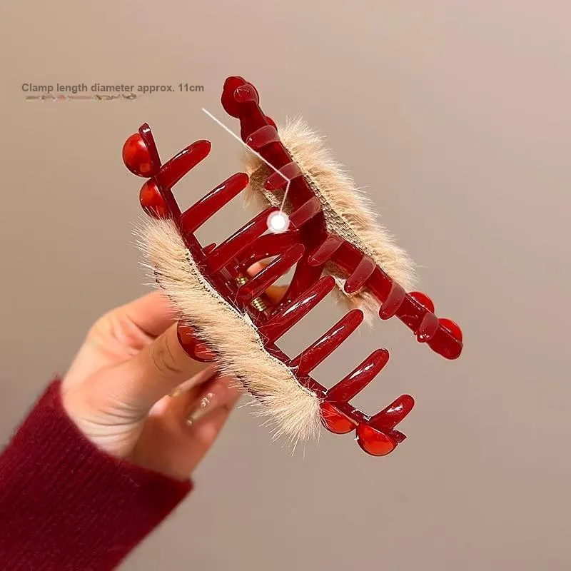 Danqin Acrylic Hair Clips Women's-20
