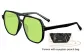 Black Frame with Light Green Lens