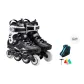 Black Silver (Triple-Layer Bag+Roller Skate Pole+Tools)