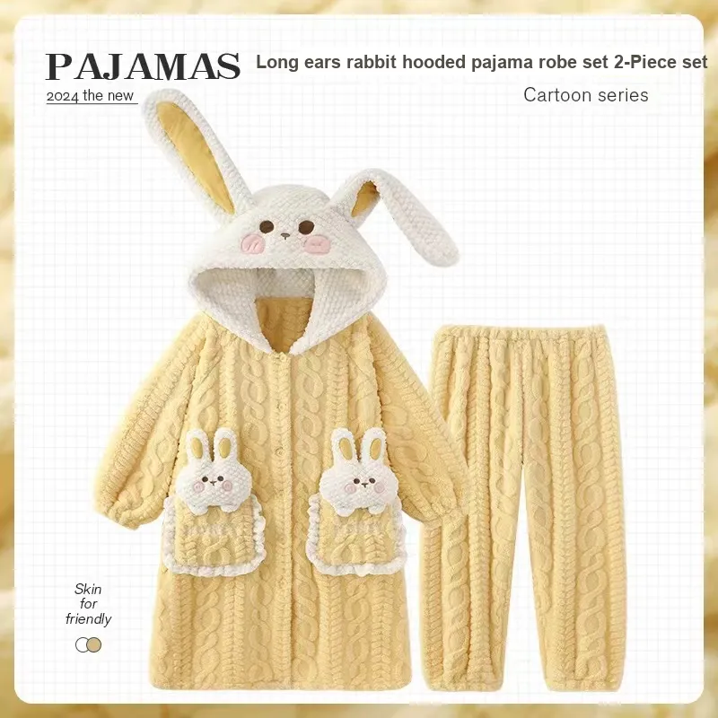 O'MESIK Pajama Set Women's Yellow-1