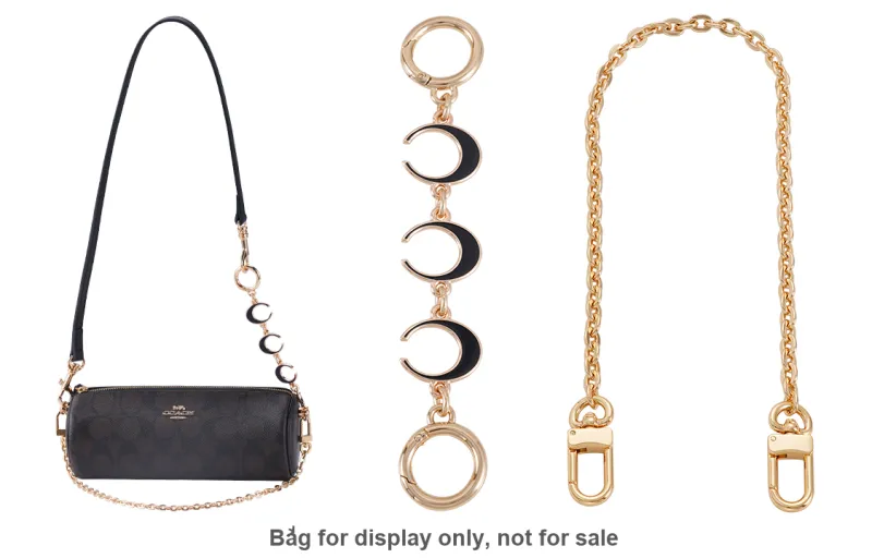 Lan Bao Fan Metal Shoulder Strap, Bag Accessory Women's Gold Tone-30