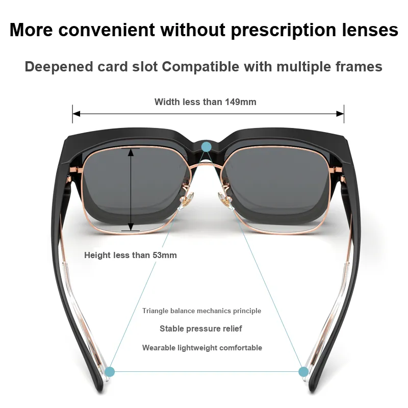 PARZIN TR90 Square Sunglasses Unisex-5