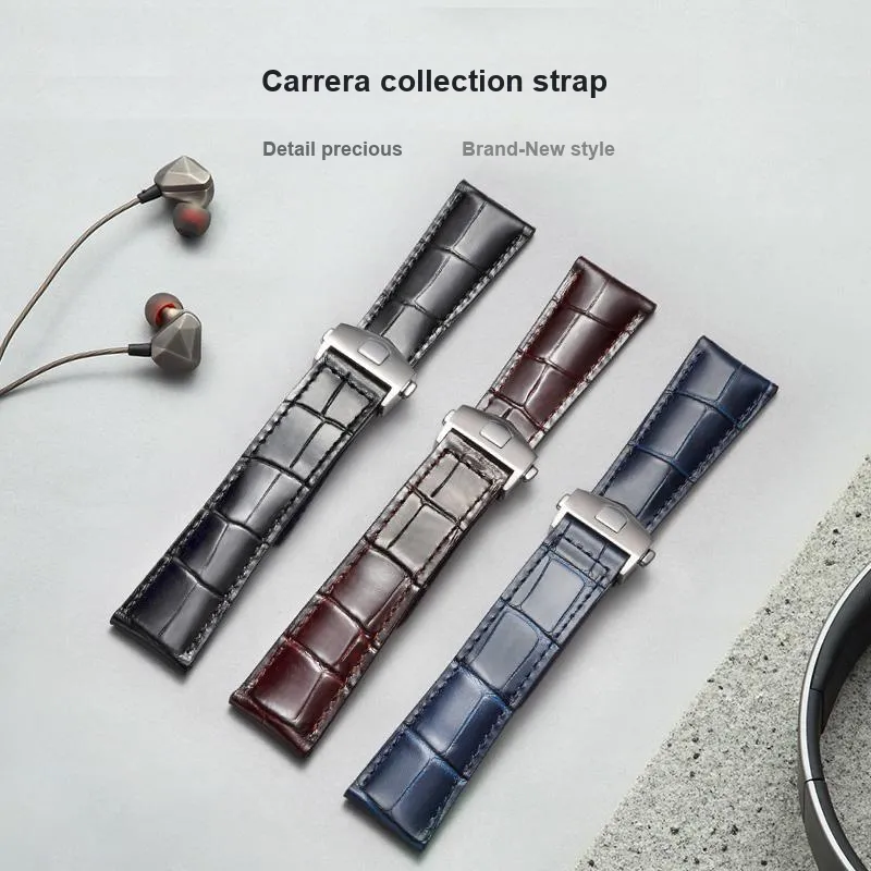 MILANQIAN M&Q Watch Band TAG Heuer Compatibility 204mm Cowhide Leather Material-49
