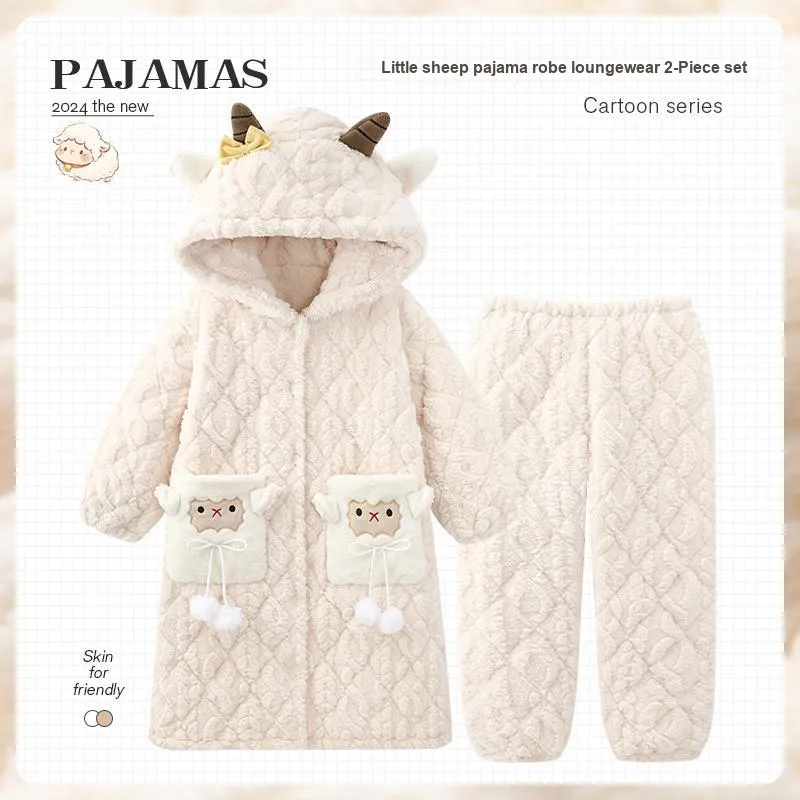 O'MESIK Pajama Set Women's White-1