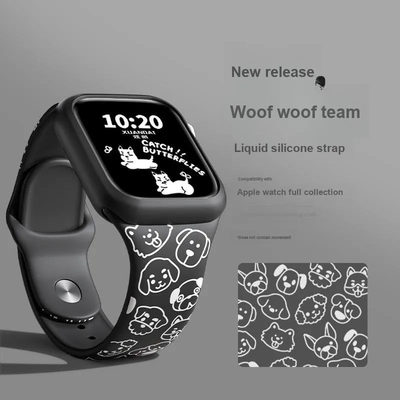 MSSM Watch Band Apple Compatibility 40mm Silicone Material-7
