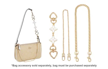 Lan Bao Fan Alloy Metal Bag Accessory Women's Gold Tone