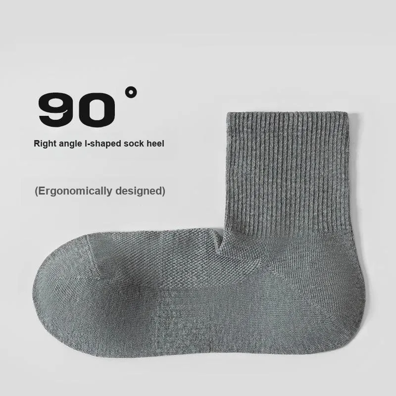 MOJICUSHERCO Mid-Calf Socks Men's 6 Pack-9