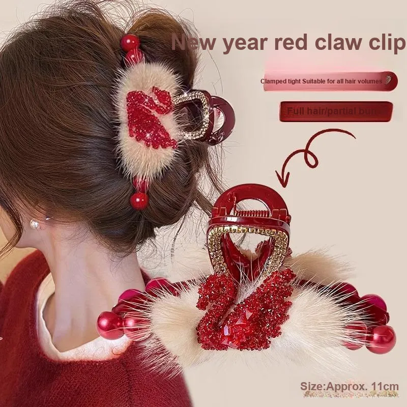 Danqin Acrylic Hair Clips Women's-8