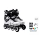 All White Silver Professional Protective Gear Set