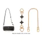 [Gold]Black Four-Leaf Clover Extender Chain+Decorative Chain