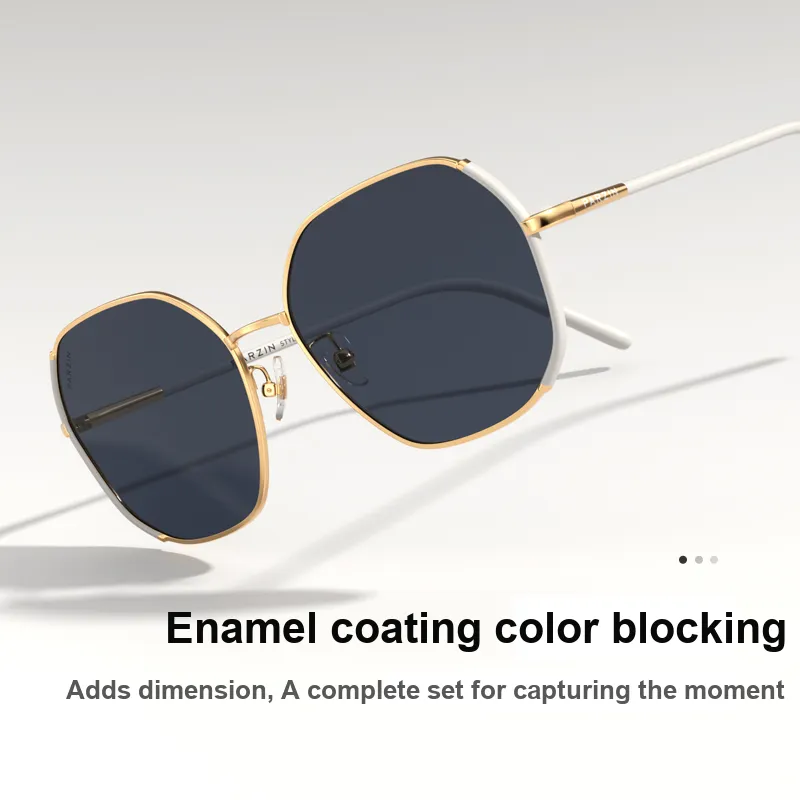 PARZIN Irregular Shape Sun Protection Sunglasses With Polarized Lenses Women's-6