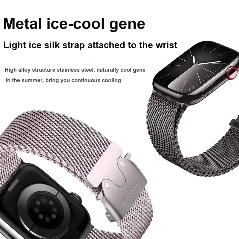 PULAISI Apple Compatibility Watch Band Metal-12