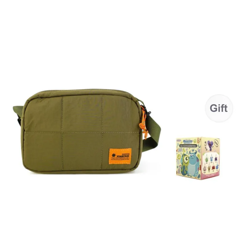 BACKSTAGE Polyamide Shoulder Bag Regular Unisex Black/Green/Yellow-13