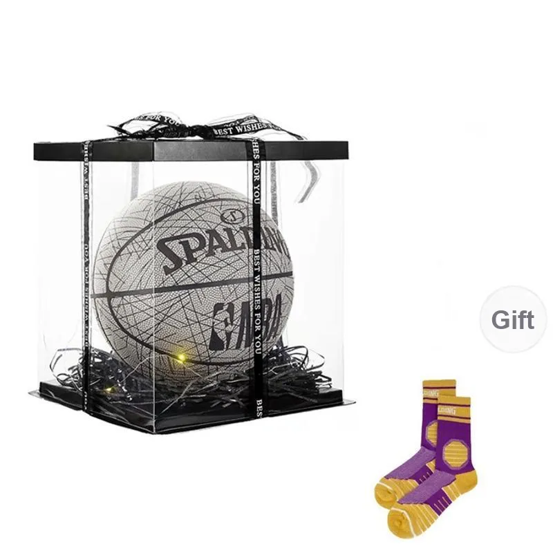 SPALDING Reflective Series PU Basketball Gray Size 7 Training Unisex-3