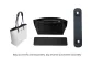 [Blue White Three-Piece Set]Open Top Liner+Wide Shoulder Pads+Bottom Pad
