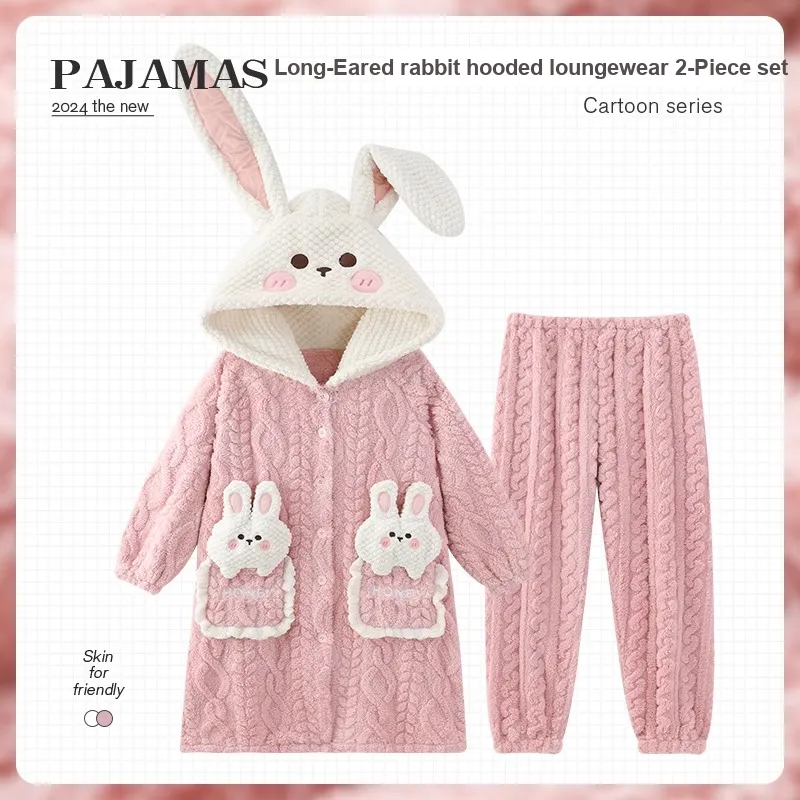 O'MESIK Pajama Set Women's Pink-3