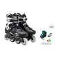 All-Flash Black Silver (Triple-Layer Bag+Slalom Cone+Roller Skate Socks+Tools)