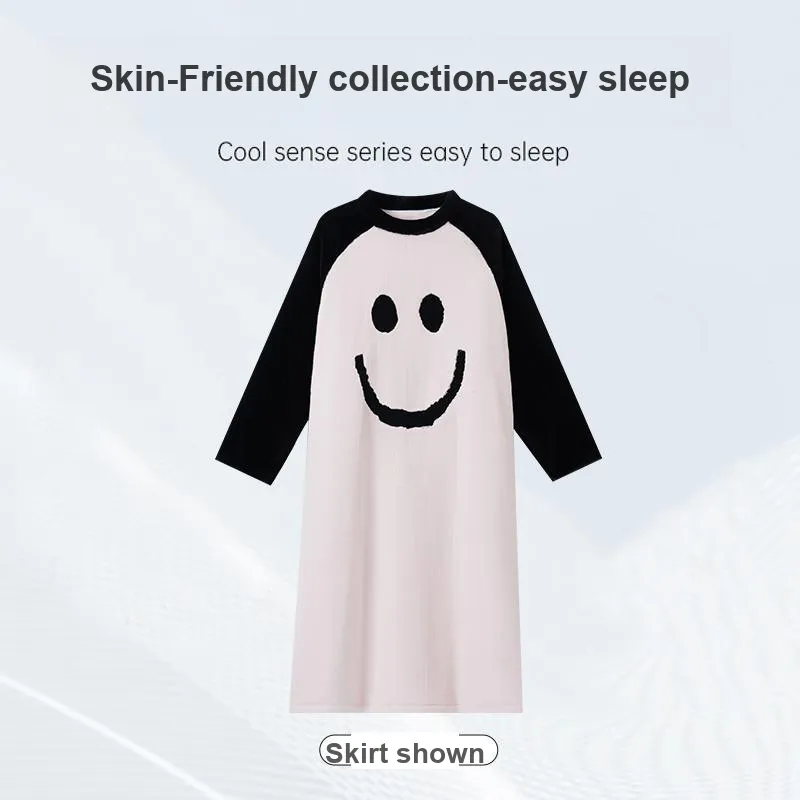 MADALLO Nightgown Women's Black White-4