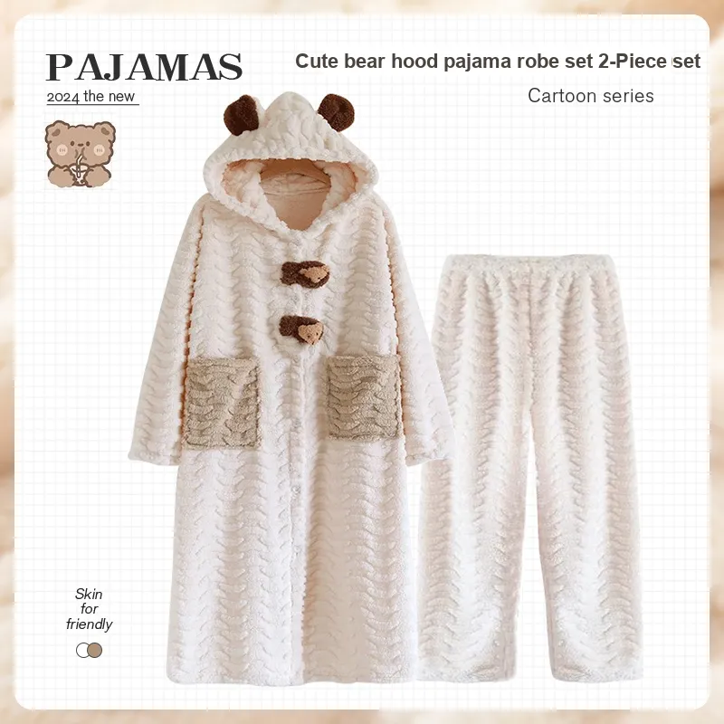 O'MESIK Pajama Set Women's Apricot-1