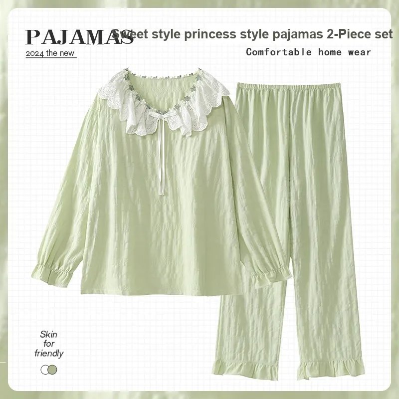 O'MESIK Pajama Set Women's Green-1