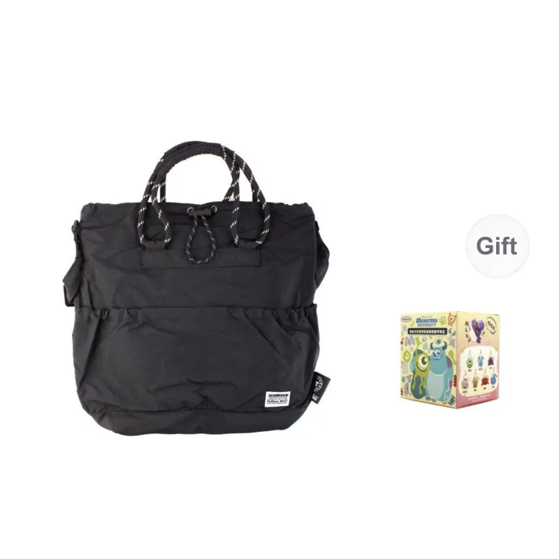 BACKSTAGE Polyamide Handbag Crossbody Bag Shoulder Bag Unisex Black/Green/Orange-6