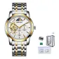 Steel Band Gold White