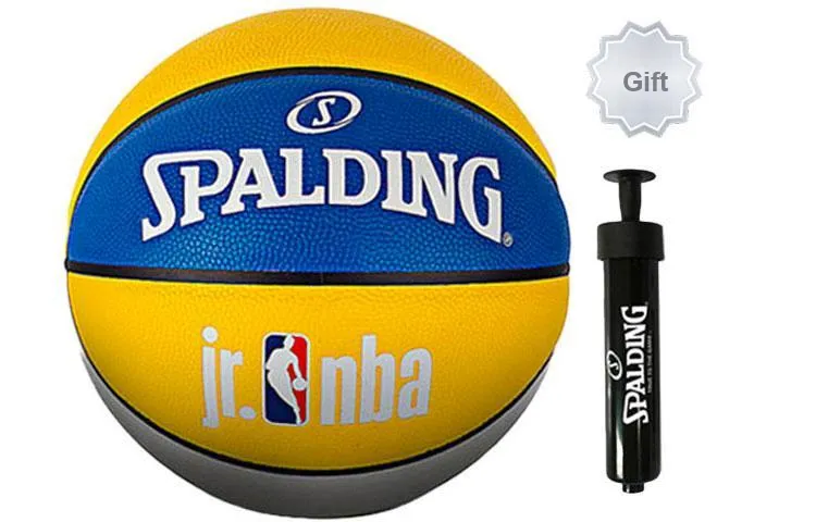 SPALDING Small Ball Collection PU Basketball Blue Yellow White Multicolor Size 4 Training Match Kids'-5