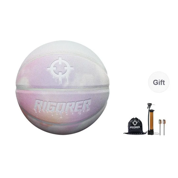 RIGORER Cloud Gradient Series PU Basketball Cloudy Gradient Color Changing Size 7 Ball Training Unisex