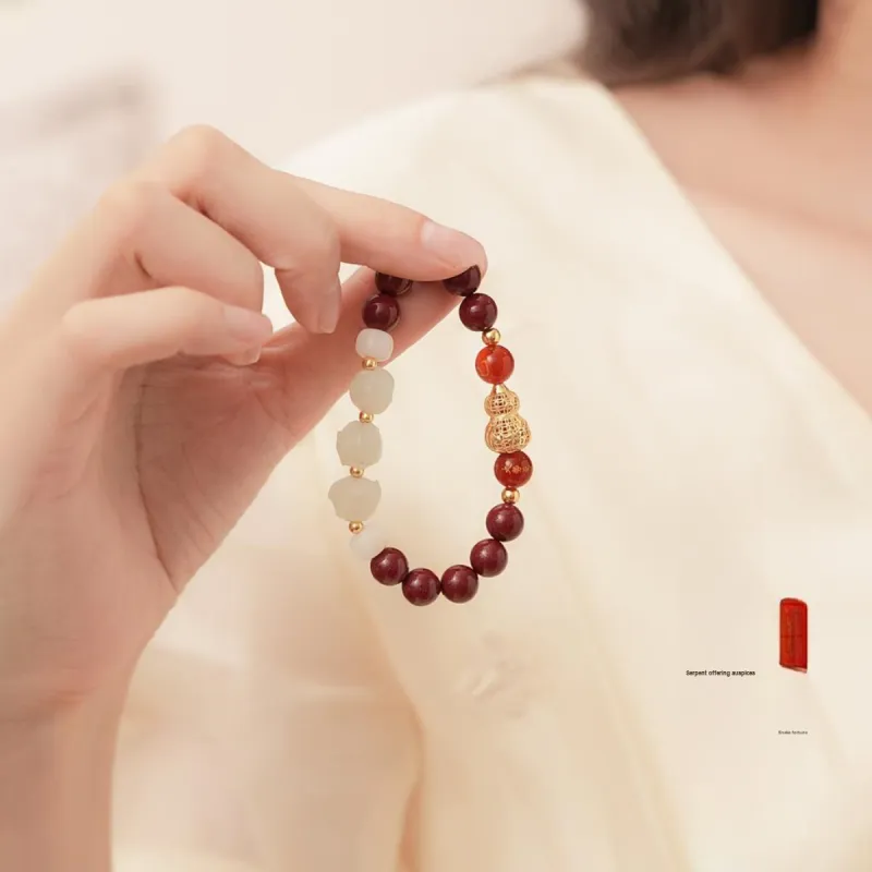 SEVEN COOK Hetian Jade Bracelets Pale Greenish White Jade Unisex-11