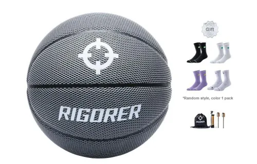 RIGORER PU Basketball Dark Gray Size 7 Ball Training Unisex