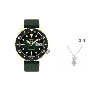 SEIKO Seiko5 Mechanical Movement Watch Unisex Black Dial