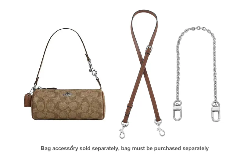 Lan Bao Fan Metal Shoulder Strap, Bag Accessory Women's Gold Tone-153