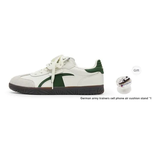 Champion Champ T Trainer T Head German Army Trainers Low Top Skateboard Shoes Men's Green