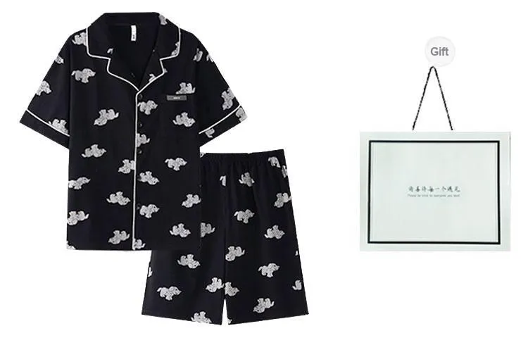 DAMOS·LOVE Pajama Set Men's Gift Box Set Black-11