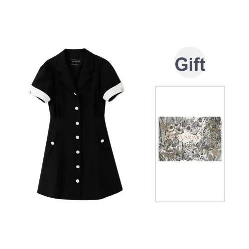 YUMOMO STAR Женские Платья с Коротким Рукавом