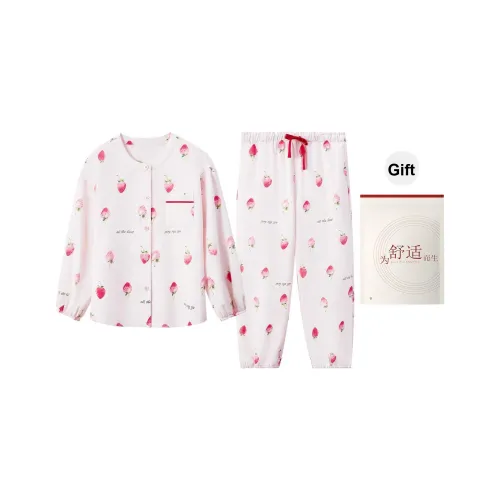 Red Beans At Home Пижама Подарочная коробка Женская Клубничный Розовый